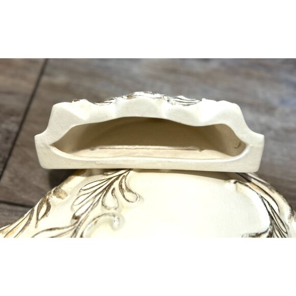 Vintage MCM Arnel's Ceramic Wall Planters Set Of 2 - Signed Decorative Floral De - Picture 12 of 12